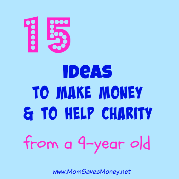 ideas for earning money for charity