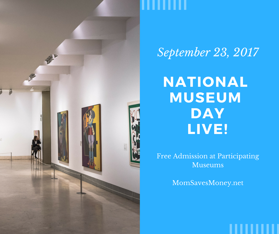 National Museum Day Live is Sept 23 Free Admission at Participating