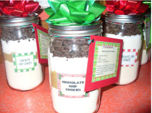 jar with cookie mix