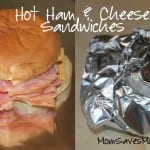 hot ham & cheese sandwiches