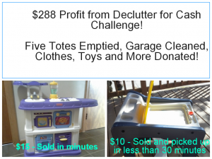 declutter garage get cash