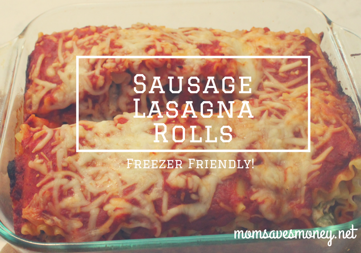 Sausage Lasagna Rolls