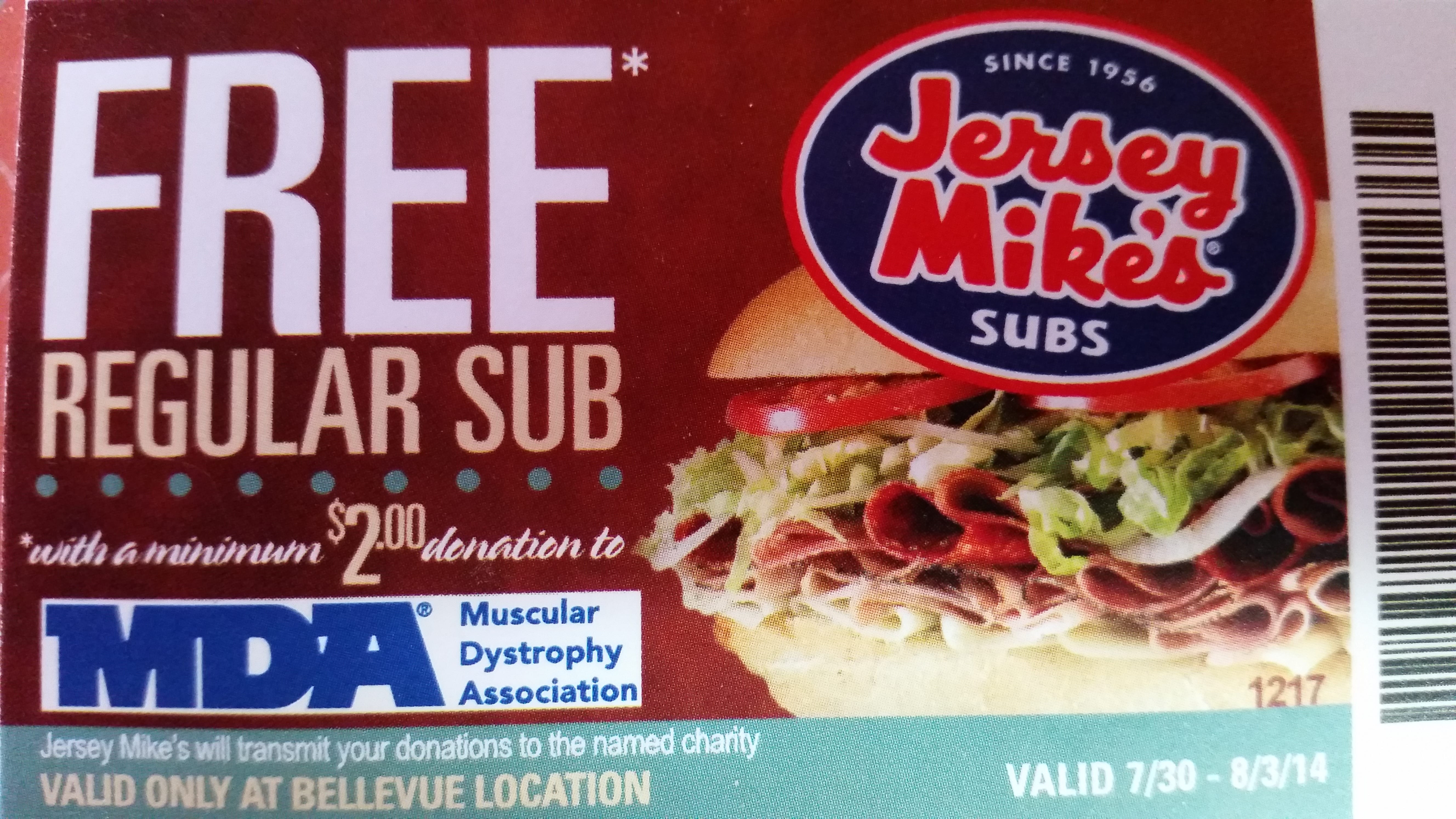 jersey mike's 3 dollar subs