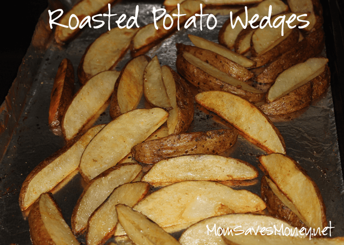 roasted potato wedges