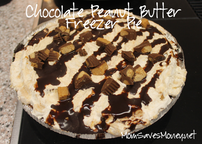 Recipe - No Bake Chocolate Peanut Butter Freezer Pie! - Mom Saves Money