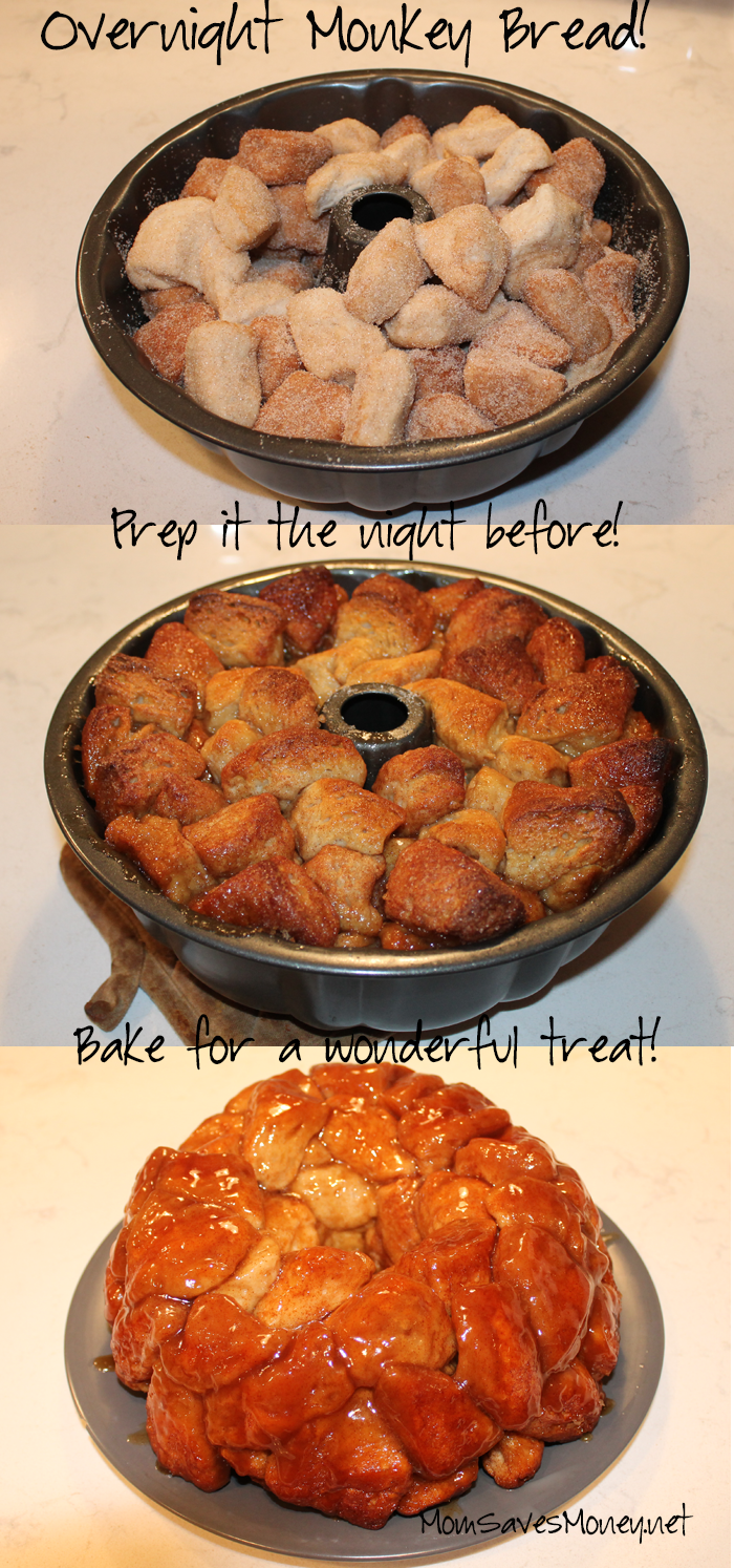 overnight monkey bread, prep the night before and bake for a wonderful treat