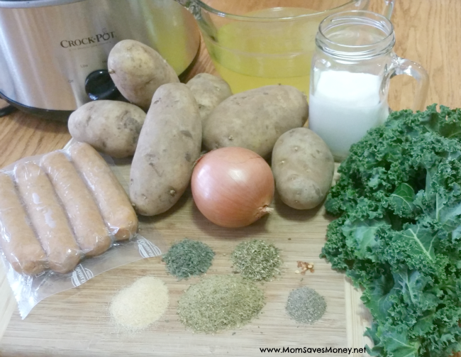 ingredients for copycat Olive Garden Zuppa Tuscana soup