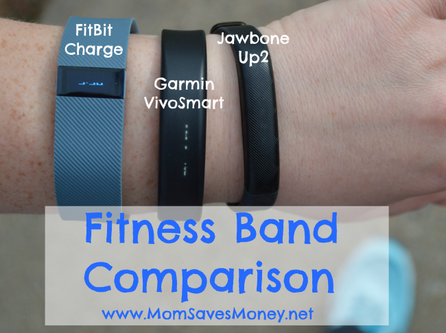 Fitness Band Comparison FitBit Charge vs Garmin VivoSmart vs Jawbone UP2 Mom Saves Money