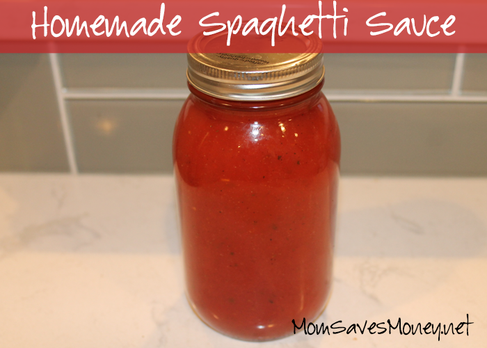Homemade Spaghetti Sauce in a glass ball jar