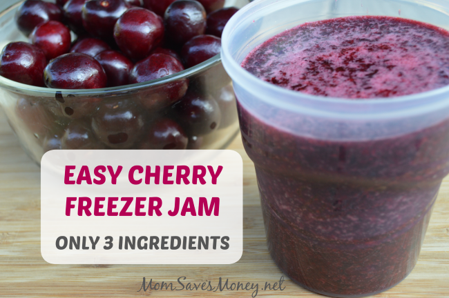cherry freezer jam