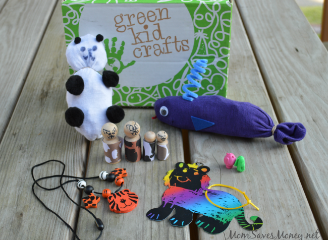 green kid crafts box