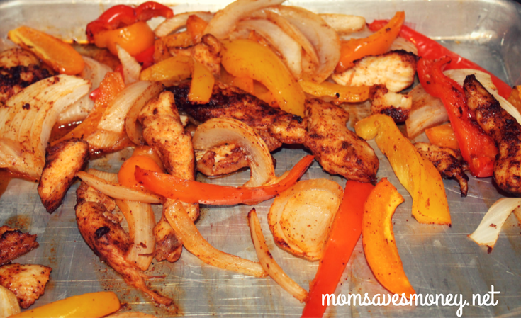 oven baked chicken fajitas sheet pan