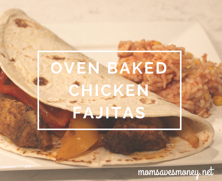 Oven Baked Chicken Fajitas - chicken, peppers and onions made quite tasty!