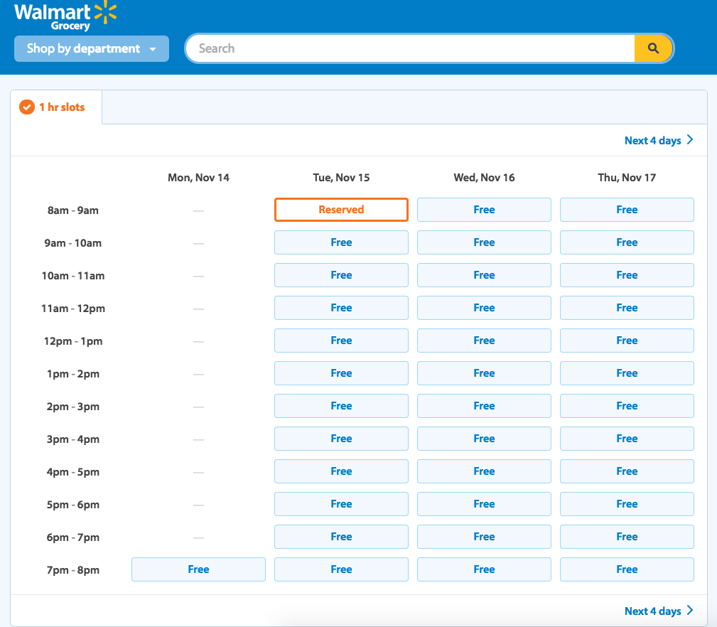 walmart online grocery 