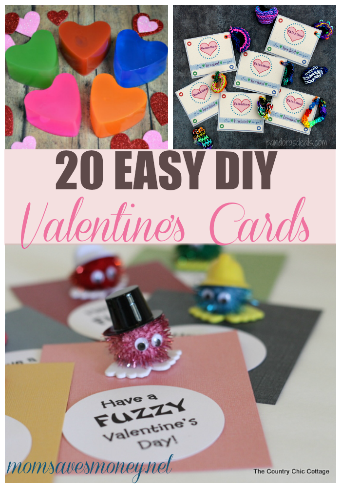 20 Adorable Diy Valentine S Day Card Ideas Mom Saves Money