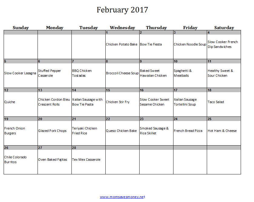 february2017dinners