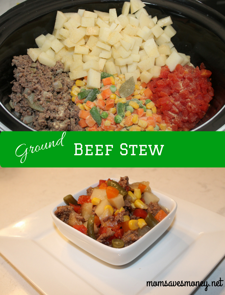 Slow Cooker Ground Beef Stew Recipe