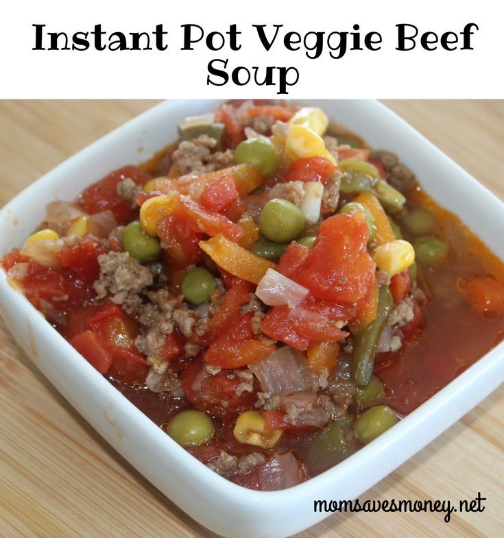 Hamburger vegetable soup discount in instant pot