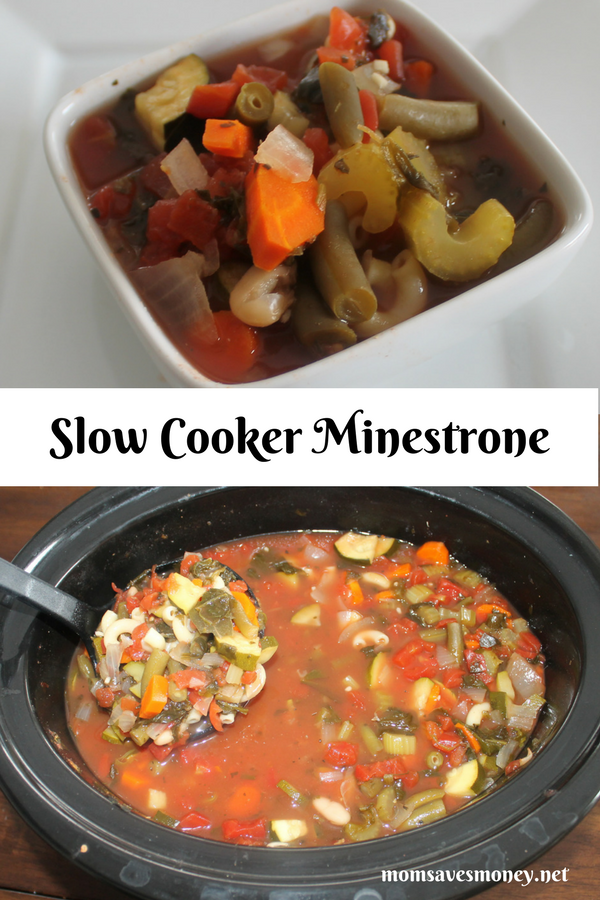 Slow Cooker Minestrone Soup - Mom Saves Money