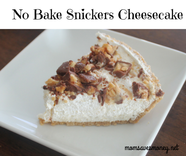 The taste of Snickers and Cheesecake blend together perfectly in this easy, No Bake, Gotta Have It Dessert! #dessert #nobake #homemade #snickers #cheesecake #nobakecheesecake #easy #simple