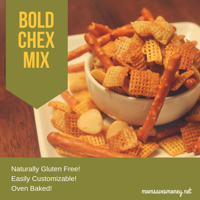 Bold Chex Snack Mix - A Family Favorite Baked in the Oven! - Mom