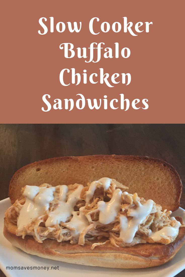 Buffalo chicken served on a toasted hoagie and drizzle with ranch dressing