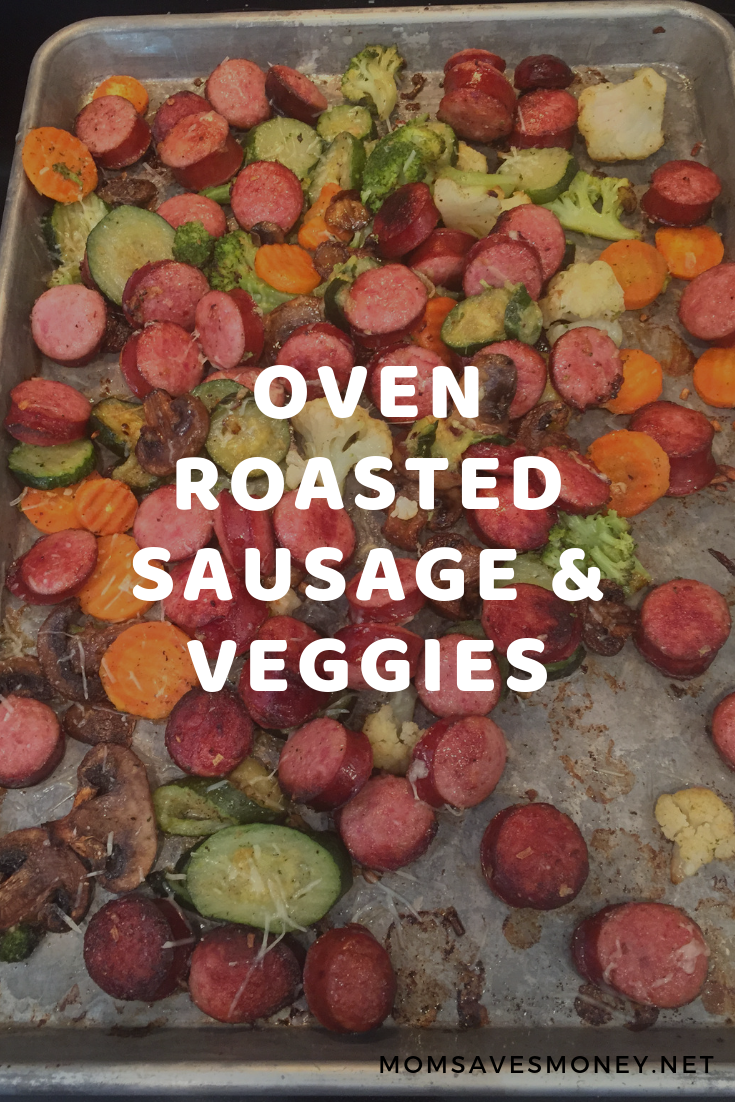 sheet pan sausage and veggies