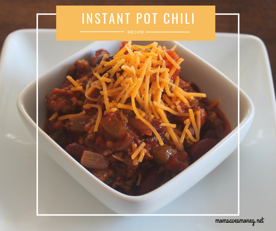 The Instant Pot can make chili in such a short time!  #chili #dinner #soup #instantpot #recipe