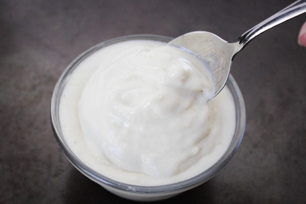 pina colada whip ice cream in a bowl