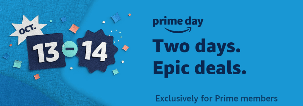 Amazon prime day is Oct 13-14, 2020