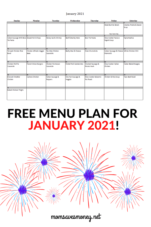 Menu Plan