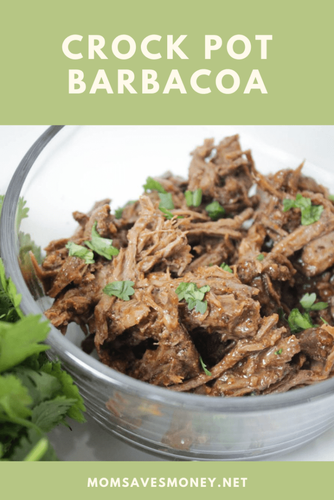 Beef barbacoa made in slow cooker for your favorite Mexican recipes
