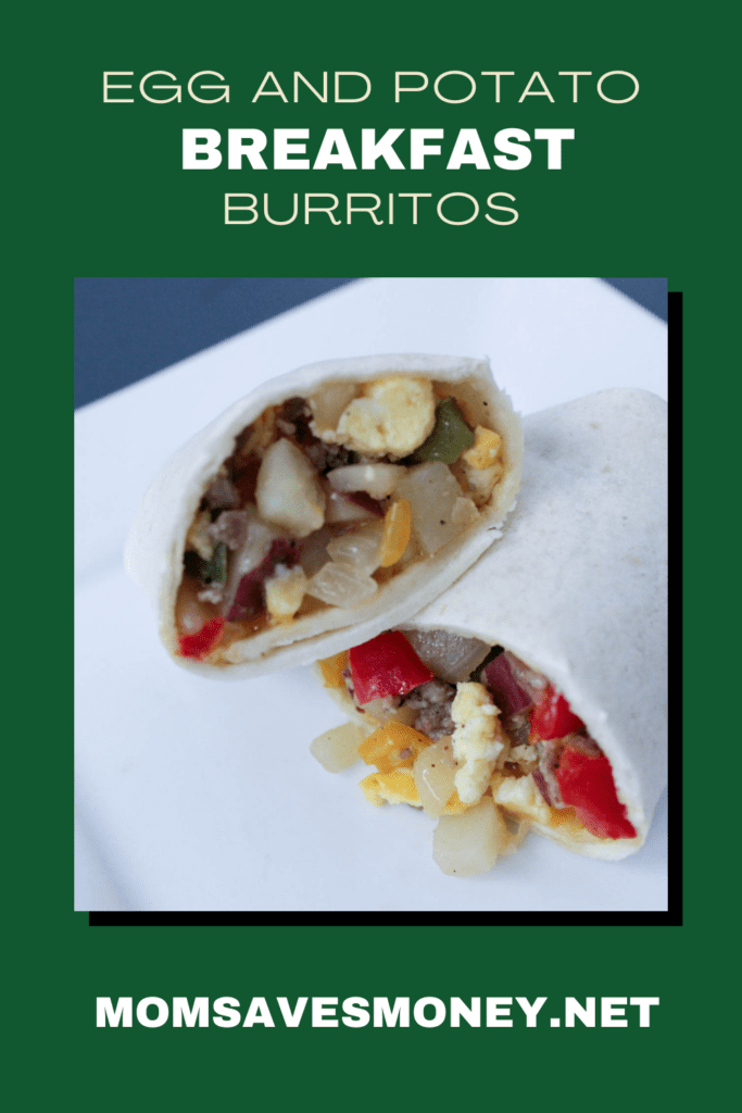 Egg and potato breakfast burritos