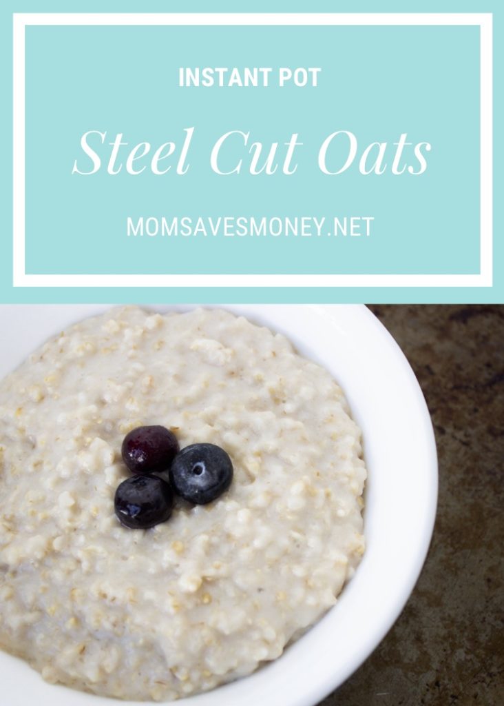 Instant Pot Steel Cut Oats