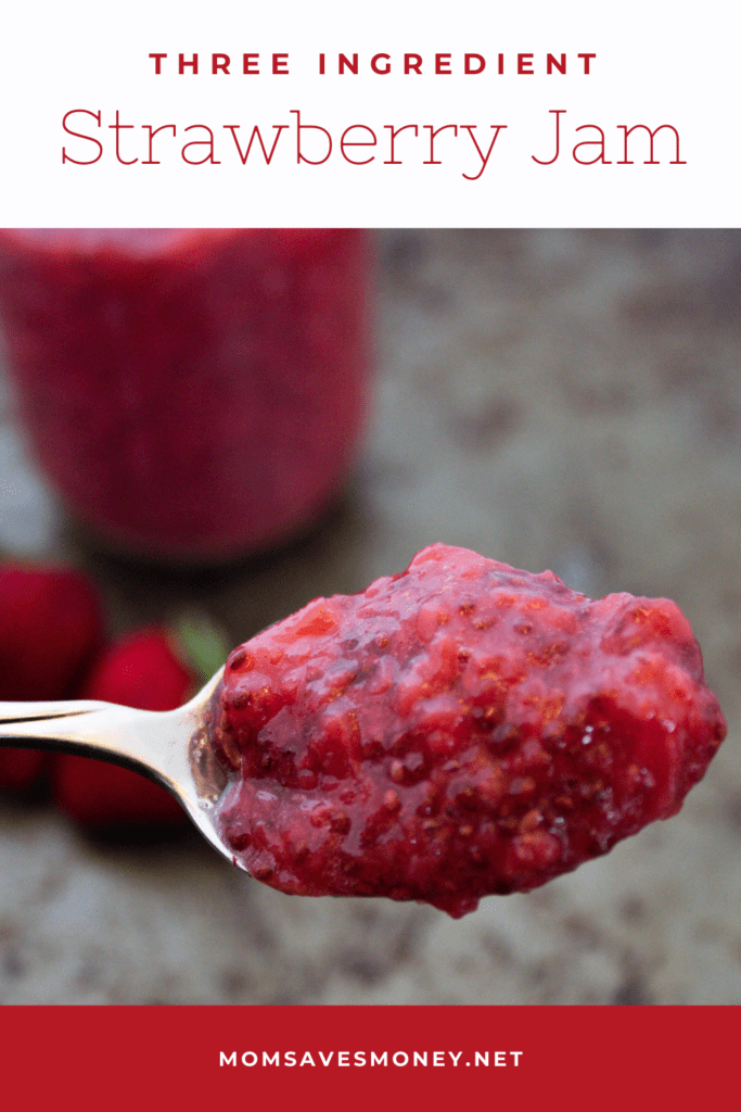 Three ingredient strawberry jam