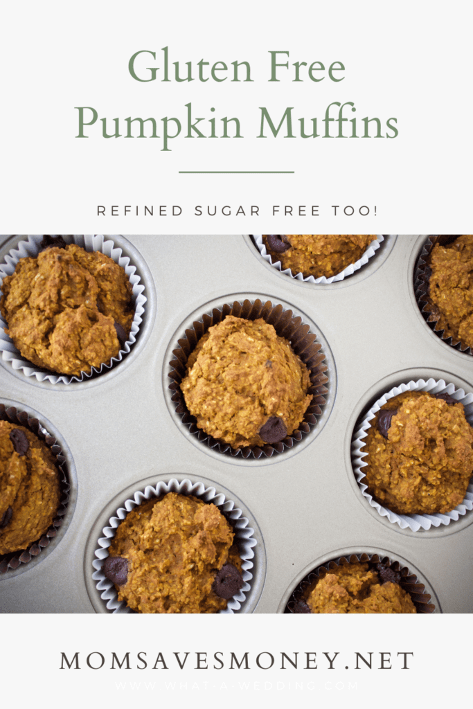 gluten free pumpkin muffins in a tin