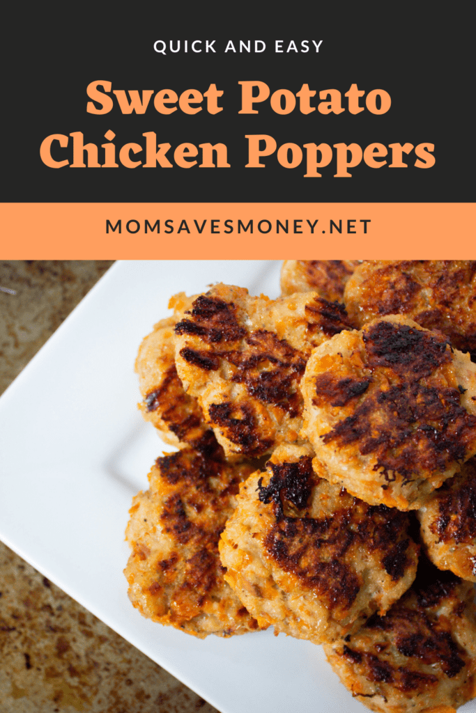 Sweet potato chicken poppers