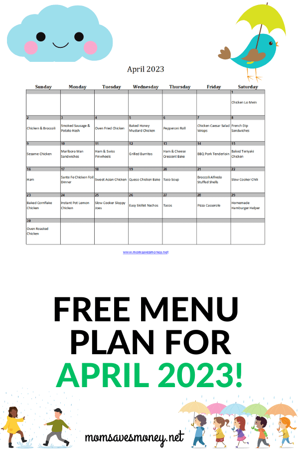 March meal plan