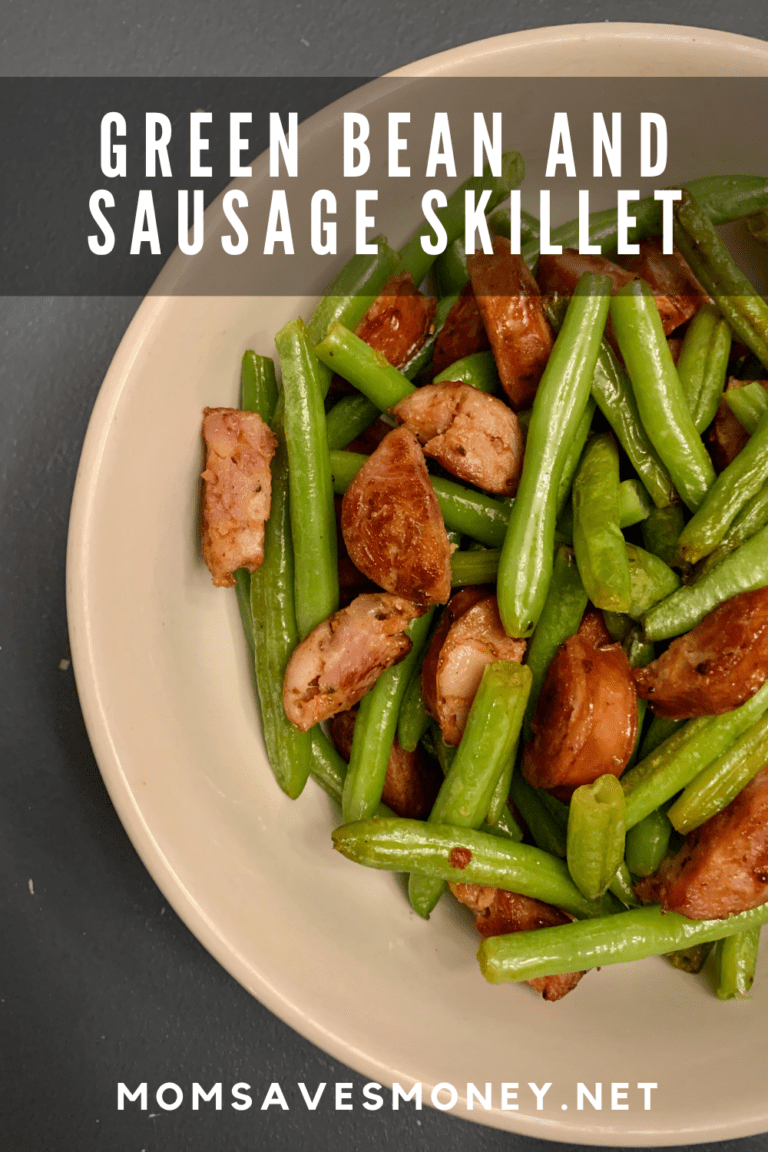 Cajun Sausage and Green Beans Skillet Meal Recipe - Mom Saves Money