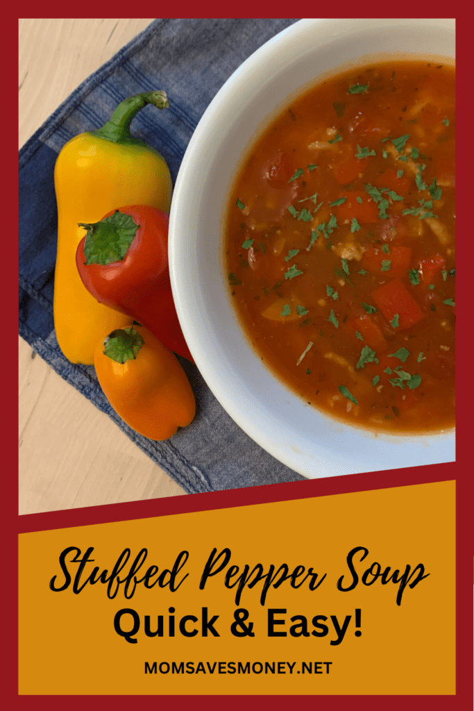 Stuffed pepper soup - quick and easy 