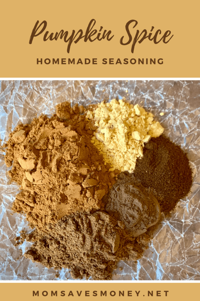 pumpkin spice homemade seasoning