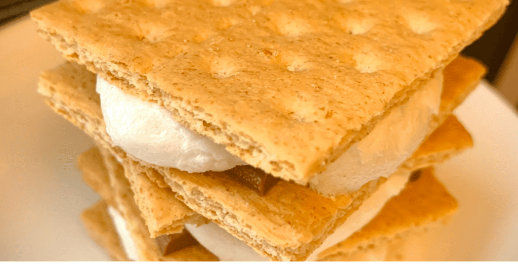 Stack of air fried smores